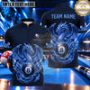 Maxcorners Mythical Dragon Storm 8 Ball Pool Multiple Options Personalized Name, Team Name 3D Shirt