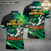 Maxcorners Bowling Funny 99 Problems Quote Multiple Options Personalized Name, Team Name 3D Shirt