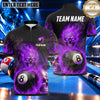 Maxcorners Ghostly Skull Lightning Storm Billiards Multiple Options Personalized Name, Team Name 3D Shirt