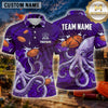 Maxcorners Trap Shooting Shirt Octopus Multiple Options Personalized Name, Team Name 3D Shirt