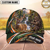 Maxcorners Hunting Skull Archer Forest Waterfall Bow Hunting Design Multiple Options Personalized Name 3D Cap