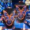 Maxcorners Flaming Butterfly Wings 8 Ball Pool Multiple Options Personalized Name, Team Name 3D Shirt