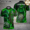 Maxcorners Darts Fierce Wolf Dartboard Lightning Artwork Multiple Options Personalized Name, Team Name 3D Shirt