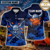 Maxcorners Clay Target Shooting Crossed Rifles Multiple Options Personalized Name, Team Name 3D Shirt