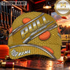 Maxcorners Metallic PULL Honeycomb Trap Shooting Personalized Name 3D Cap