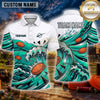 Maxcorners Clay Shooting Ocean Wave Impact Multiple Options Personalized Name, Team Name 3D Shirt