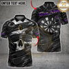 Maxcorners Darts Skull Gothic Rose Dartboard Multiple Options Personalized Name, Team Name 3D Shirt