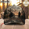Maxcorners Hunting Wilderness Sunset Hunter Freedom Personalized Name 3D Cap (Deer/Mooe/Bear/Duck/Turkey/Boar)