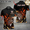 Maxcorners Darts Dartboard Splash and Flying Darts Geometric Design Multiple Options Personalized Name, Team Name 3D Shirt