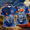 Maxcorners Tiger Roaring Wild Predator Multiple Options Personalized Name, Team Name 3D Shirt