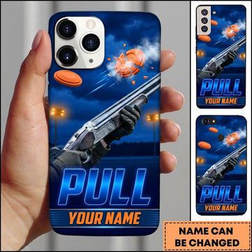 Maxcorners Night Sky Clay Blast Pull Clay Target Personalized Name Trap Shooting Phone Case