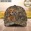 Maxcorners Allover Marsh Camo Duck Emblem Dog Hunting Multicolor Options Personalized Name 3D Cap