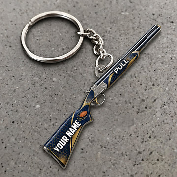 Maxcorners Shotgun Target Accent Sporting Design Custom Name Trap Shooting Custom Gift 2D Flat Acrylic Ornament, Keychain