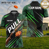 (5 Colors) Maxcorners Trap Shooting PULL Shotgun Clay Target Speed Lines Multiple Options Personalized Name, Team Name 3D Shirt