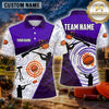 Maxcorners Trap Shooting Shirt Clay Target Shooting Abstract Target Multiple Options Personalized Name, Team Name 3D Shirt