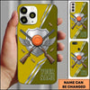 Maxcorners Winged Crossed Shotguns Sporting Clays Personalized Name Trap Shooting Phone Case
