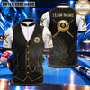 Maxcorners Classic Tuxedo Vest 8 Ball Billiards Multiple Options Personalized Name, Team Name 3D Shirt