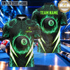 Maxcorners Geometric Lightning Flash Pool Multiple Options Personalized Name, Team Name 3D Shirt