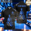 Maxcorners Spartan Warrior Helmet Billiards Multiple Options Personalized Name, Team Name 3D Shirt