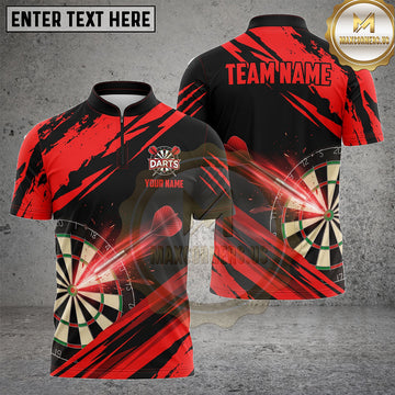 Maxcorners Darts Shirts Dartboard Speed Slash Graphic Design Multiple Options Personalized Name, Team Name 3D Shirt