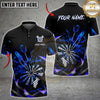 Maxcorners Darts Dartboard Splash and Flying Darts Geometric Design Multiple Options Personalized Name, Team Name 3D Shirt