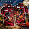 Maxcorners Cobra Venom Lightning Multiple Options Personalized Name, Team Name 3D Shirt
