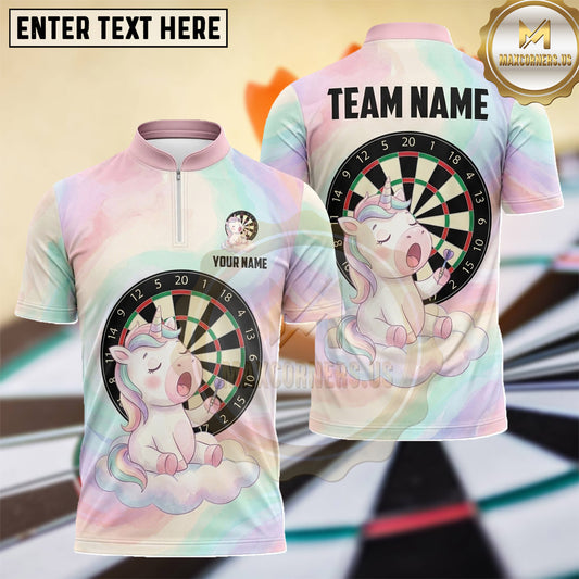 Maxcorners Cute Kitten Pastel Dream Dartboard Multiple Options Personalized Name, Team Name 3D Shirt