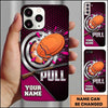 Maxcorners Bullseye Clay Explosion Pull Clay Target Personalized Name Trap Shooting Phone Case