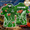 Maxcorners Trap Shooting Shirt Octopus Multiple Options Personalized Name, Team Name 3D Shirt