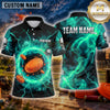 Maxcorners Clay Target Shooting Lightning Vortex Multiple Options Personalized Name, Team Name 3D Shirt