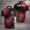 Maxcorners Darts Shirts Dartboard Swirl Target Graphic Design Multiple Options Personalized Name, Team Name 3D Shirt