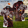 Maxcorners Shooting Sports Dragon Bullet Target Multiple Options Personalized Name, Team Name 3D Shirt