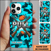 Maxcorners Shattered Geometric Pull Clay Target Personalized Name Trap Shooting Phone Case