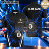 Maxcorners Electric Storm Geometric Pattern Pool Multiple Options Personalized Name, Team Name 3D Shirt