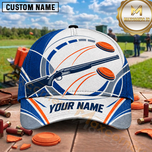 Maxcorners Trap Shooting Dynamic Target Shotgun Design Multiple Options Personalized Name 3D Cap