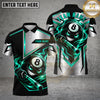 Maxcorners Billiards 8 Ball Flame Mascot Geometric Sport Graphic Multiple Options Personalized Name, Team Name 3D Shirt