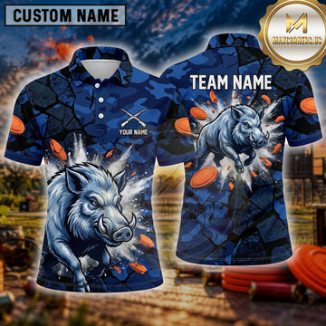Maxcorners Trap Shooting Shirt Deer Antler Target Graphic Multiple Options Personalized Name, Team Name 3D Shirt