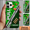 Maxcorners Silver Clay Target Shotgun Pull Clay Target Personalized Name Trap Shooting Phone Case