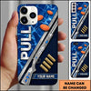 Maxcorners Silver Clay Target Shotgun Pull Clay Target Personalized Name Trap Shooting Phone Case
