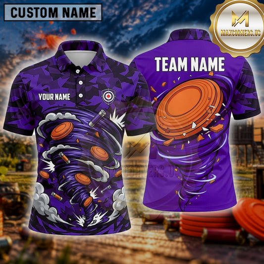 Maxcorners Trap Shooting Shirt Clay Shooting Tactical Target Blast Multiple Options Personalized Name, Team Name 3D Shirt