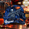 Maxcorners Skeleton Shotgun Shooter Trap Shooting Personalized Name 3D Cap