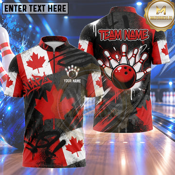 Maxcorners American Flag Bowling Shirt Electric Starburst Energy Multiple Options Personalized Name, Team Name 3D Shirt