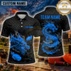 Maxcorners Skull Electric Predator Multiple Options Personalized Name, Team Name 3D Shirt