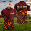 Maxcorners Trap Shooting Shattered Clay Target Shotgun Honeycomb Pattern Multiple Options Personalized Name, Team Name 3D Shirt