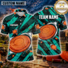Maxcorners Octopus Ocean Monster Multiple Options Personalized Name, Team Name 3D Shirt