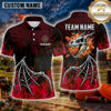 Maxcorners Trap Shooting Shirt Dragon Fire Breathing Fantasy Multiple Options Personalized Name, Team Name 3D Shirt
