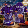 Maxcorners Eagle Flying Target Hunter Multiple Options Personalized Name, Team Name 3D Shirt