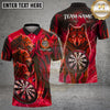 Maxcorners Darts Fierce Wolf Dartboard Lightning Artwork Multiple Options Personalized Name, Team Name 3D Shirt