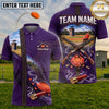 Maxcorners Trap Shooting Crossed Shotguns Shooting Range Scene Multiple Options Personalized Name, Team Name 3D Shirt