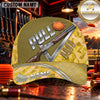Maxcorners PULL Shotgun Blue Marble Trap Shooting Personalized Name 3D Cap